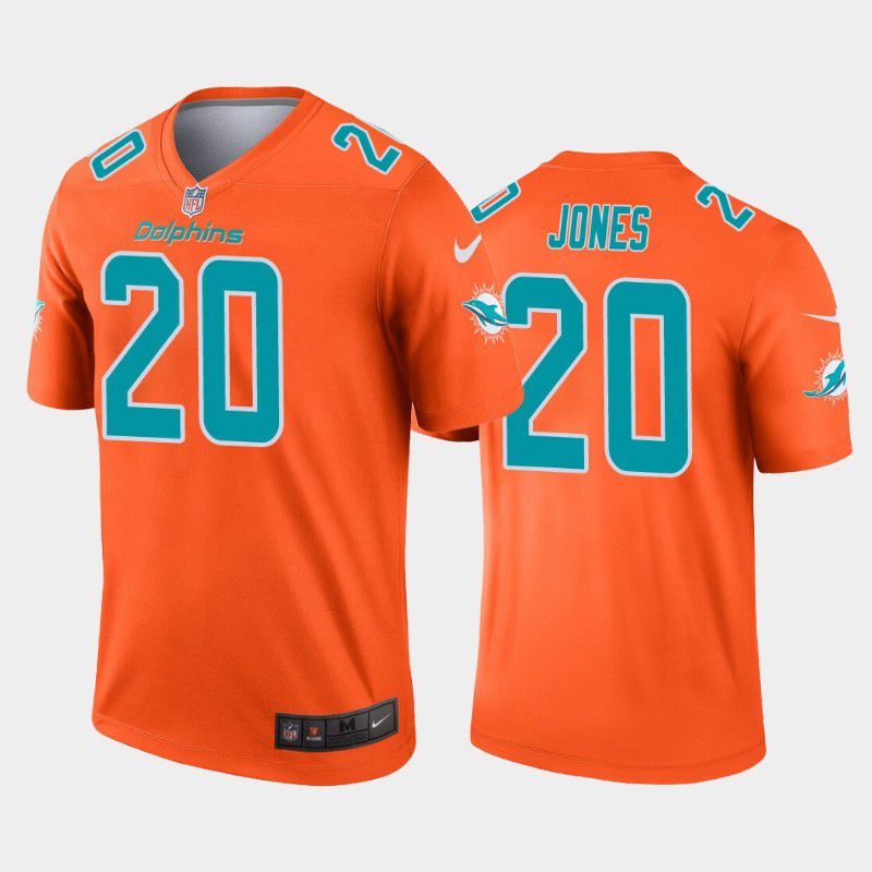 Men Miami Dolphins #20 Reshad Jones Nike Orange Inverted Legend NFL Jersey